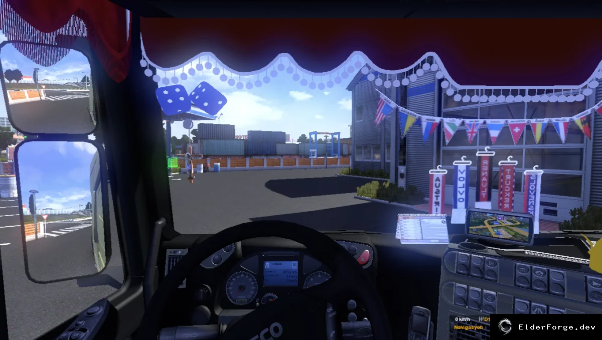 Обложка мода: Real Navigation для Euro Truck Simulator 2 – улучшенный навигатор (v1.2)