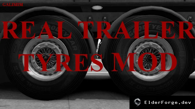Обложка мода: Real Trailer Tyres Mod v1.1 – 33 реальных шин для трейлеров в Euro Truck Simulator 2