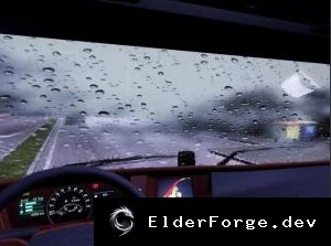 Обложка мода: Realistic Rain &amp; Sound 2.0 для Euro Truck Simulator 2 – улучшенный дождь и атмосферные звуки