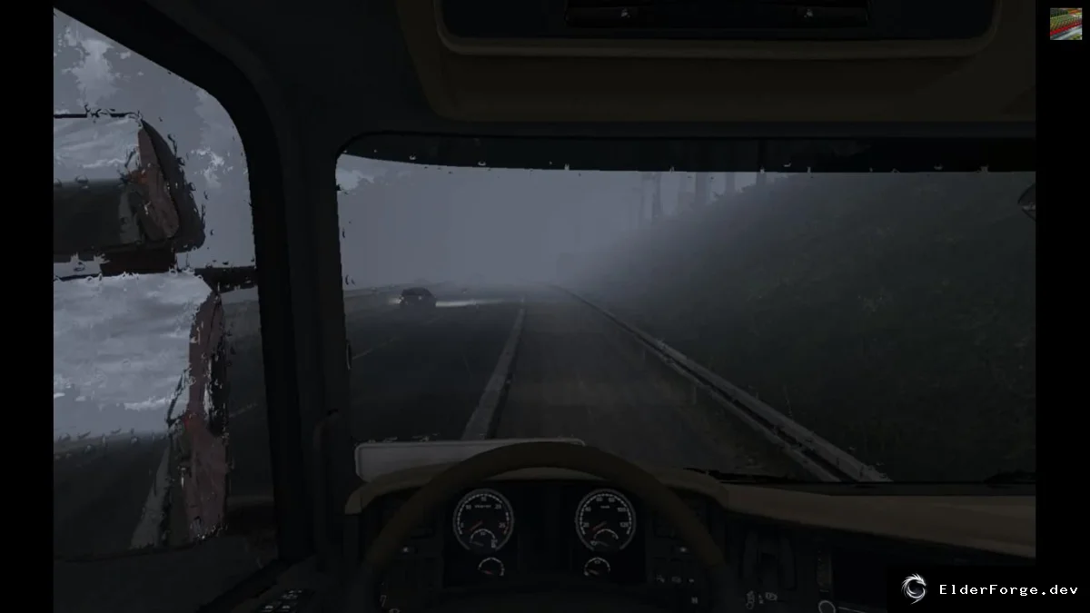 Обложка мода: Realistic Weather Sound для Euro Truck Simulator 2 – улучшенный звук дождя v1.6