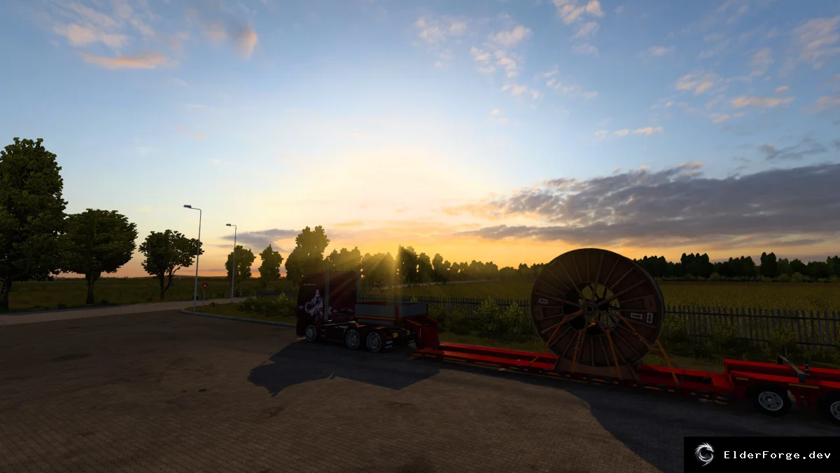 Обложка мода: Реалистичное освещение и тени для Euro Truck Simulator 2 – улучшенный световой эффект