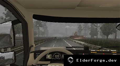 Обложка мода: Реалистичные звуки дождя для Euro Truck Simulator 2 – версия 1.7.3