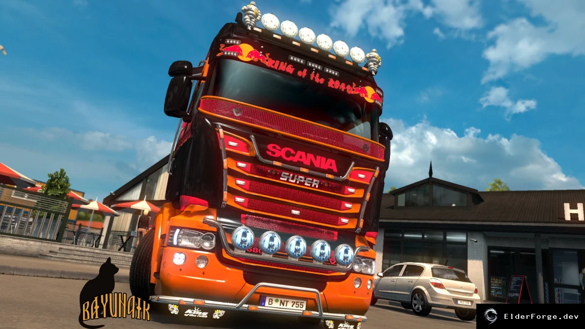 Обложка мода: Red Bull скин для Scania R&amp;S Highline – ETS2