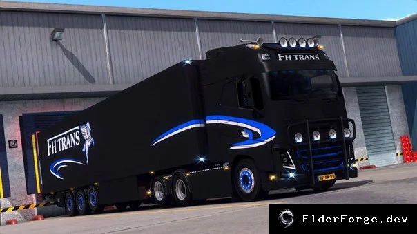 Обложка мода: Рефрижераторный прицеп FH Trans для Euro Truck Simulator 2