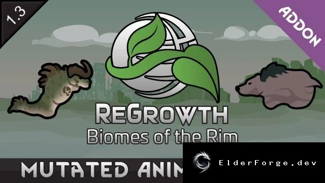 ReGrowth – Пакет мутированных животных для RimWorld