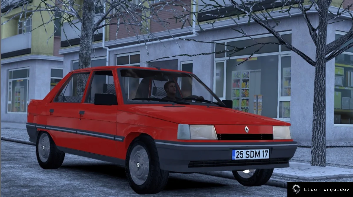 Обложка мода: Renault 9 Broadway – классический французский автопарк для Euro Truck Simulator 2 (v1.38.x)