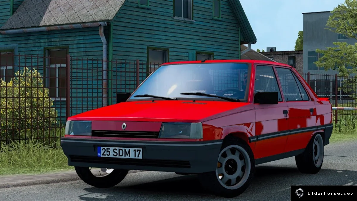 Обложка мода: Renault 9 для Euro Truck Simulator 2 – новый автопарк (версии 1.49/1.50)