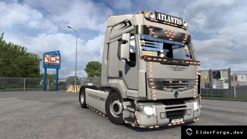 Обложка мода: Renault Atlantis – новый грузовик для Euro Truck Simulator 2 (v2.0, версии 1.39‑1.40)