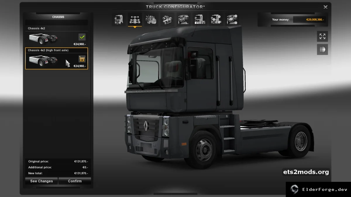 Обложка мода: Renault Magnum 7.09 – новые детали и улучшения для Euro Truck Simulator 2