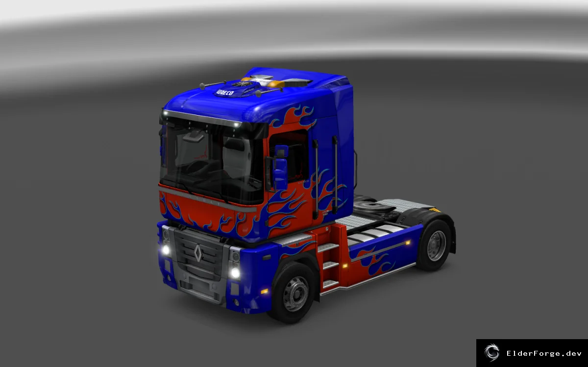 Обложка мода: Renault Magnum edit v2.1.1 – новые шасси, кабины и интерьеры для ETS2