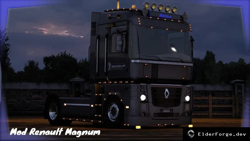 Обложка мода: Renault Magnum Mega Tuning Mod для Euro Truck Simulator 2 v1.2 (ETS2 1.43)