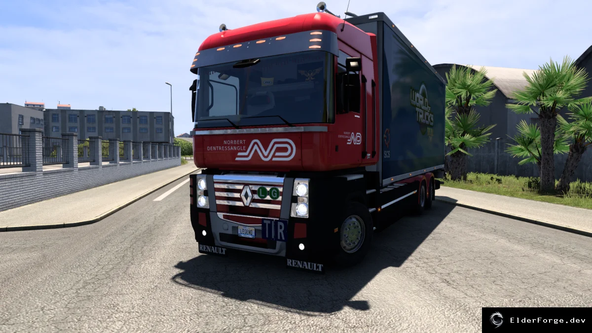 Обложка мода: Renault Magnum – полный тюнинг для Euro Truck Simulator 2 (ETS2)