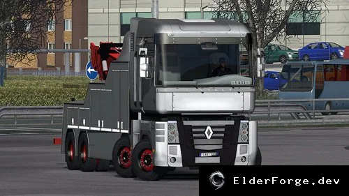 Обложка мода: Renault Magnum Recovery – автономный эвакуатор для Euro Truck Simulator 2