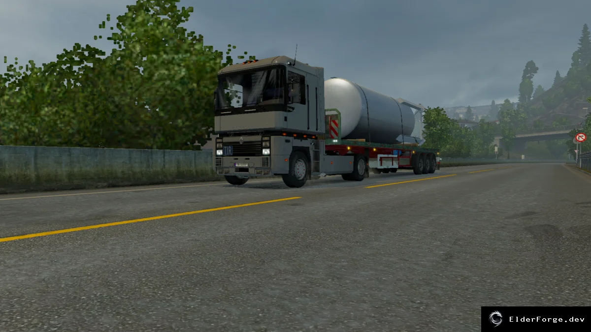 Обложка мода: Renault Magnum Series 1 для Euro Truck Simulator 2 – полный набор кабины, шасси и тюнинга