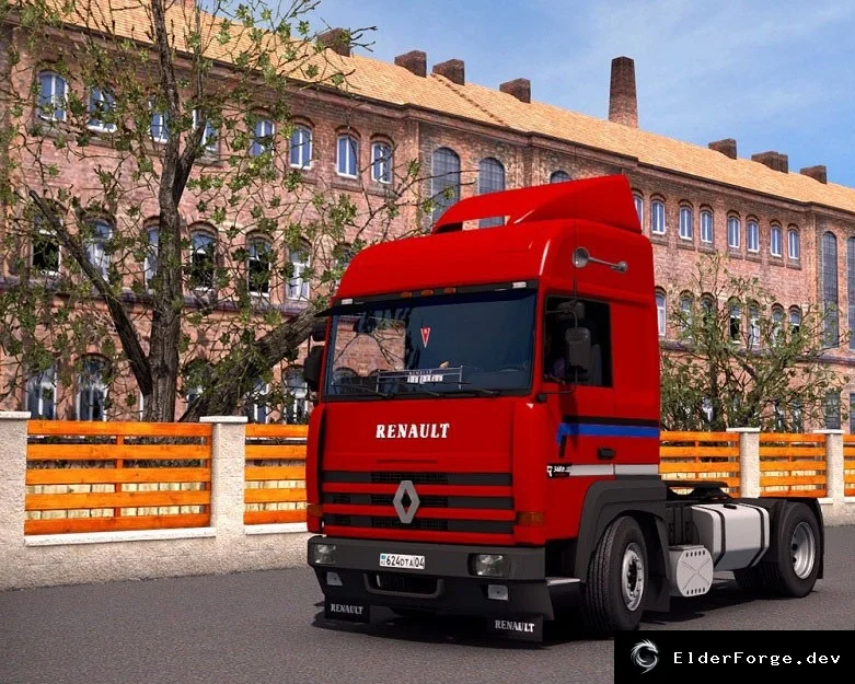 Обложка мода: Renault Major для Euro Truck Simulator 2 – уникальный тюнинг салона и звуков