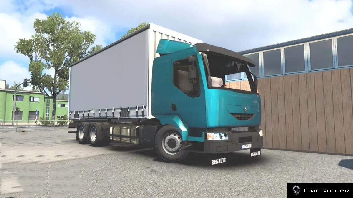 Обложка мода: Renault Midlum 220 DCi – новый грузовик для Euro Truck Simulator 2