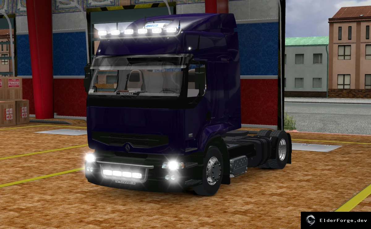 Обложка мода: Renault Premium 400 DCI v3 – обновлённый грузовик для Euro Truck Simulator 2