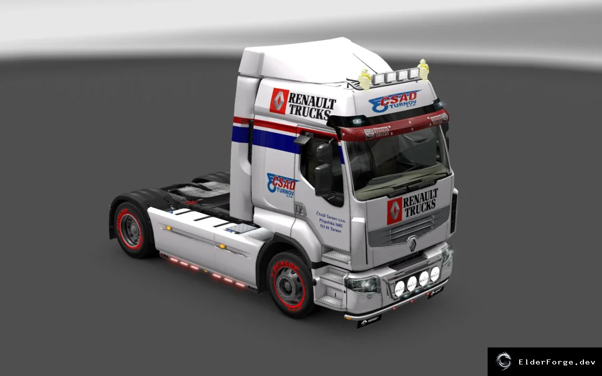 Обложка мода: Renault Premium CSAD – новый грузовик для Euro Truck Simulator 2