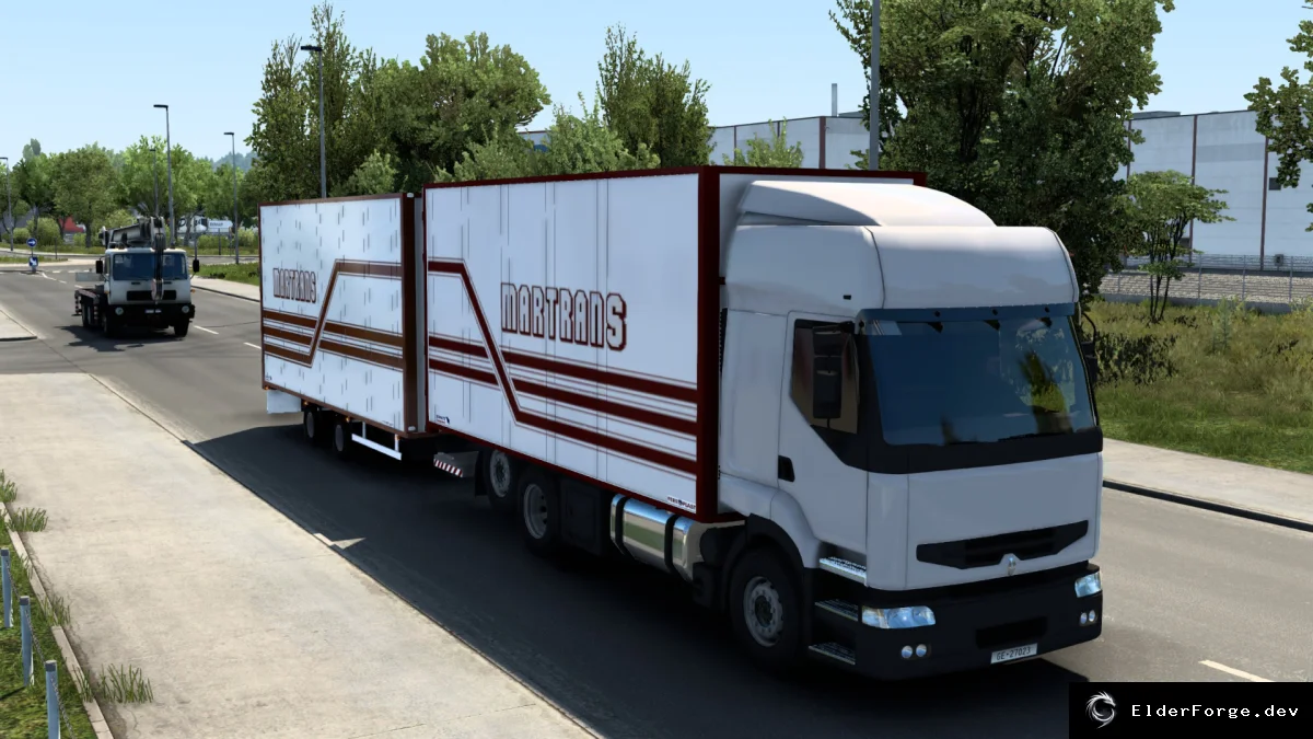 Обложка мода: Renault Premium DCI Tandem – новый грузовик для Euro Truck Simulator 2 (ETS2)