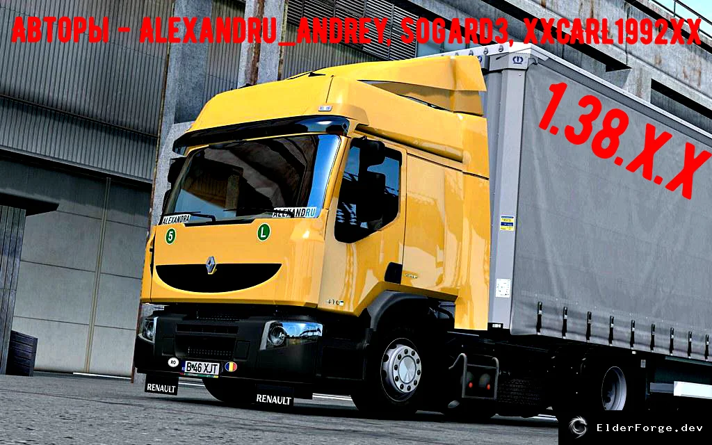Обложка мода: Renault Premium Edit – новые кабины, шасси и двигатели для Euro Truck Simulator 2