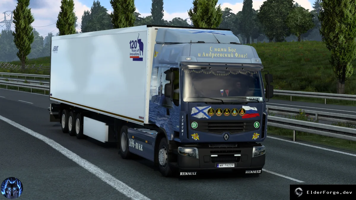 Обложка мода: Renault Premium Reworked – полное переосмысление грузовика для Euro Truck Simulator 2