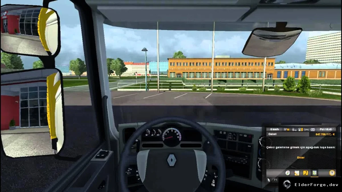 Обложка мода: Renault Premium с автономным тандем‑прицепом для Euro Truck Simulator 2