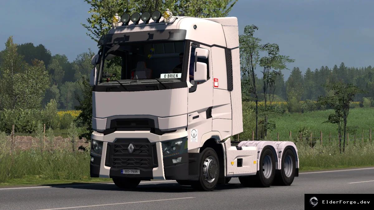 Обложка мода: Renault Range T для Euro Truck Simulator 2 – 3 кабины, 7 шасси, новые трансмиссии