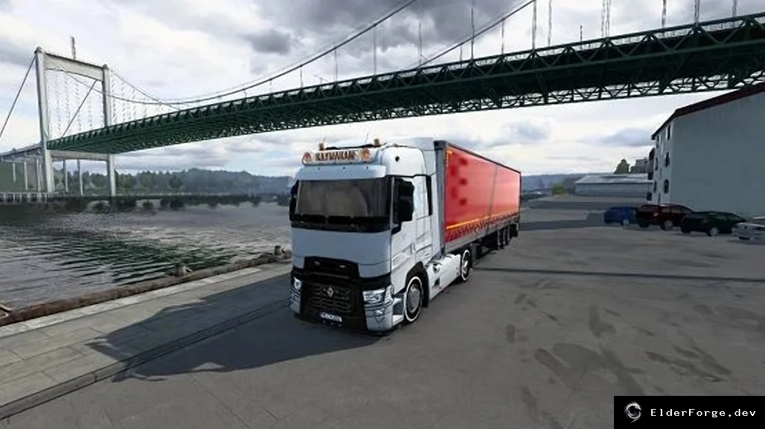 Обложка мода: Renault T – новый грузовик для Euro Truck Simulator 2 (ETS2)