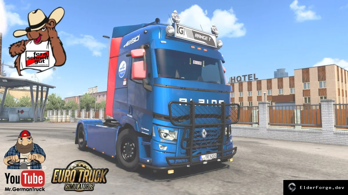 Обложка мода: Renault T – расширенные возможности и аксессуары для ETS2 (версия 1.45)