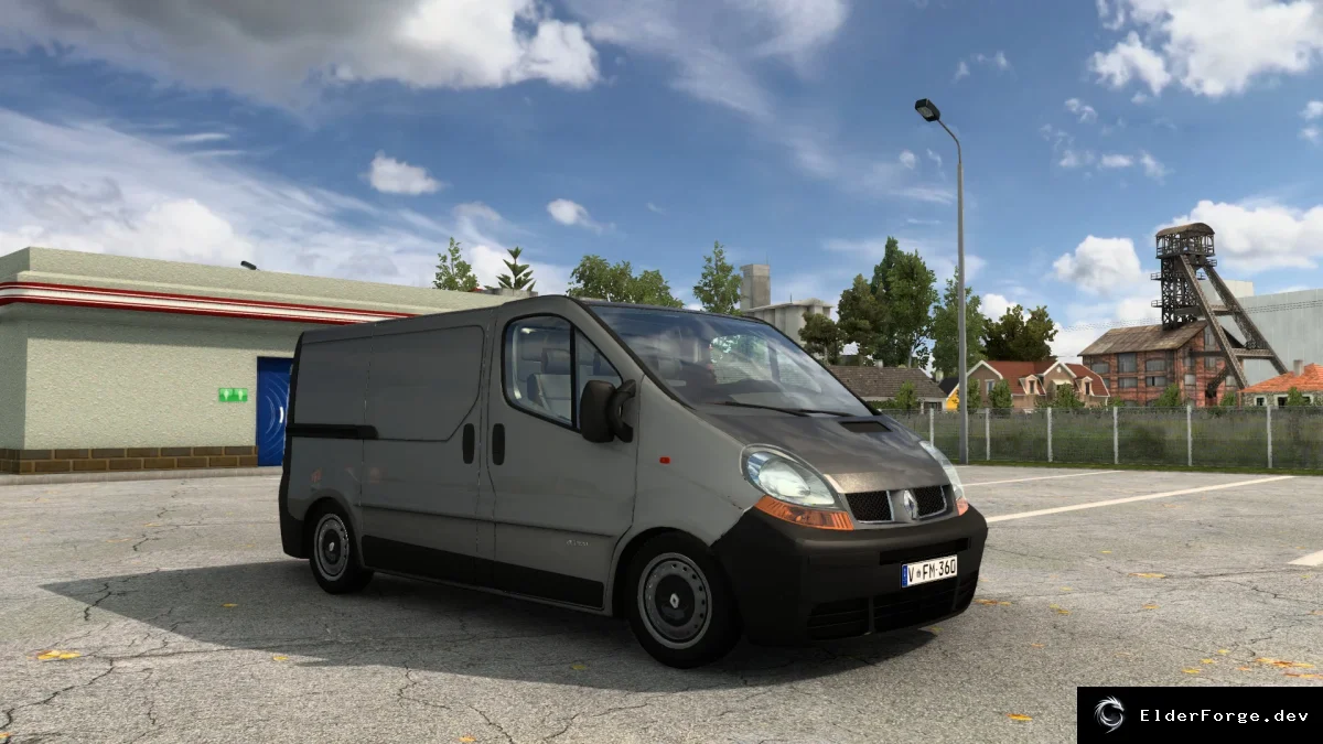 Обложка мода: Renault Trafic 2013 для Euro Truck Simulator 2 – полные детали, звук и интерьер