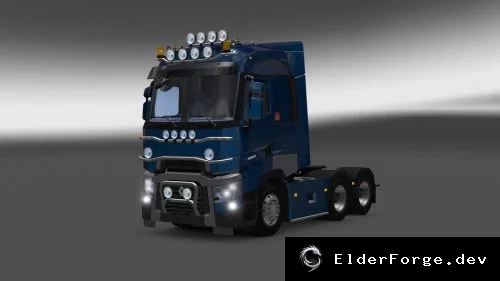 Обложка мода: Renault T‑Range V4.4 для Euro Truck Simulator 2 – новые тени и световые текстуры