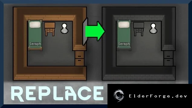 Replace Stuff – смена материалов объектов в RimWorld без разрушения