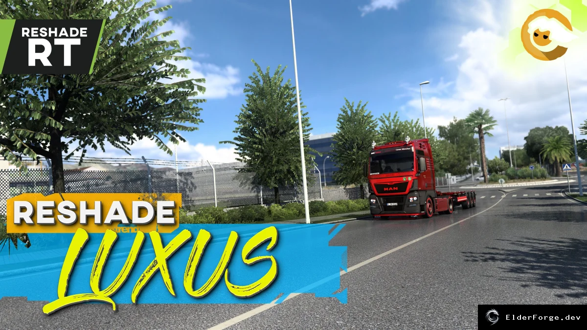 Обложка мода: ReShade предустановка LuxuS для трассировки лучей в Euro Truck Simulator 2
