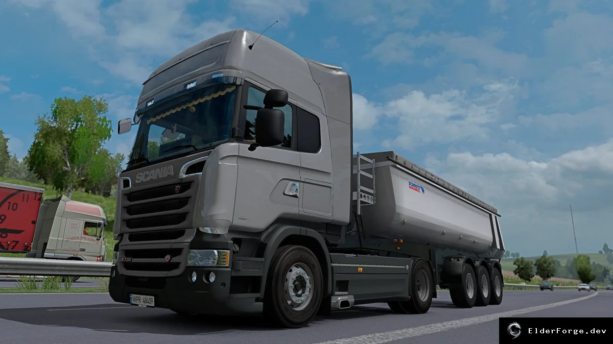 Обложка мода: Reworked SCS Tipper – улучшенный самосвал для Euro Truck Simulator 2 (ETS2) v2.1