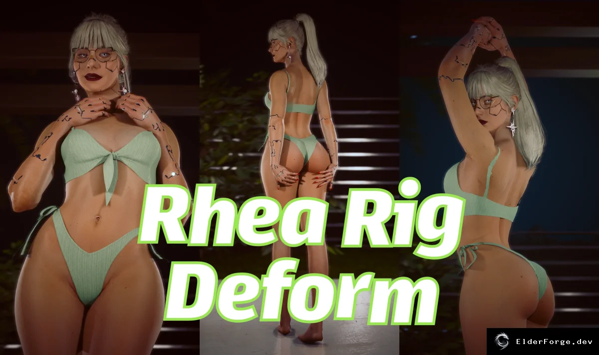 Обложка мода: Rhea Rig Deform – пресет тела Rhea для Ви в Cyberpunk 2077