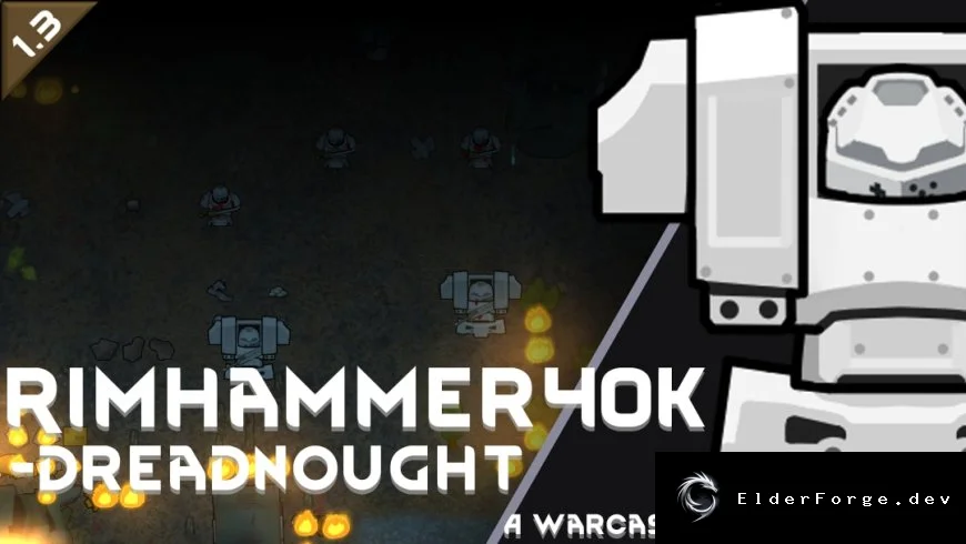 RimHammer40k: Дредноут – мощный боевой костюм из Warhammer 40k для RimWorld