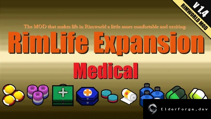 RimLife Expansion Medical – новые медицинские технологии для RimWorld