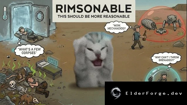 Rimsonable – точечные правки поведения колонистов для RimWorld