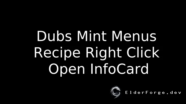 RimWorld: Dubs Mint Menus – правый клик открывает инфокарту предмета