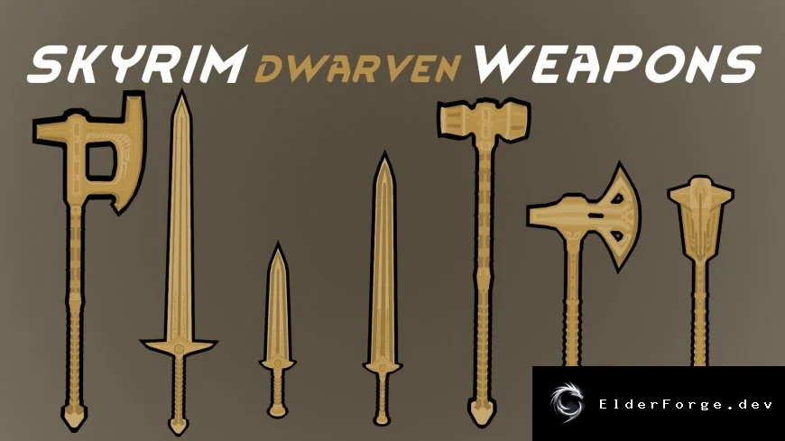 RimWorld – Dwarven Weapons Pack: Двемерское оружие из Skyrim