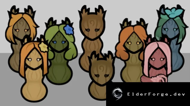 RimWorld: ICC Humanoid Dryads – человекоподобные текстуры для дриад
