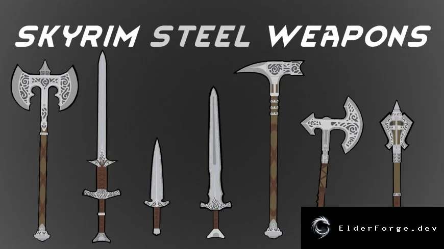 RimWorld Steel Weapons Pack – Skyrim‑вдохновлённые стальные клинки