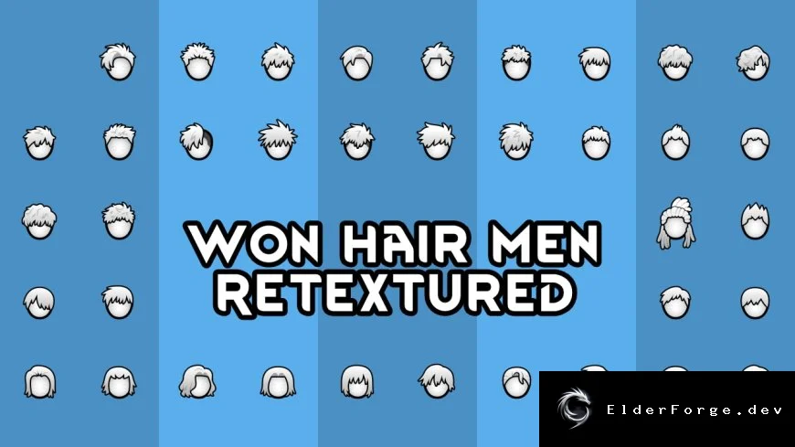 RimWorld: Won Hair Men – улучшенные текстуры с высоким разрешением