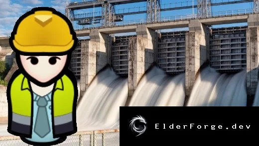 River Energy – гидроэлектростанция и переносное водяное колесо для RimWorld
