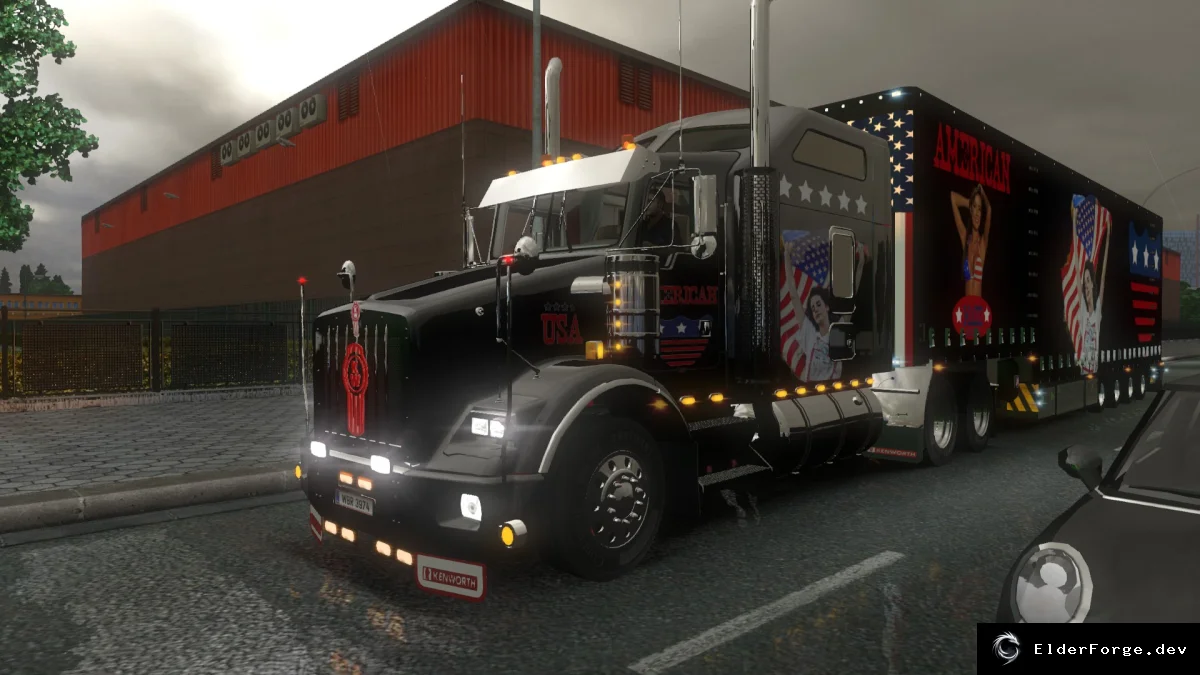 Обложка мода: Road Hunter USA Trailer – автономный прицеп для Euro Truck Simulator 2