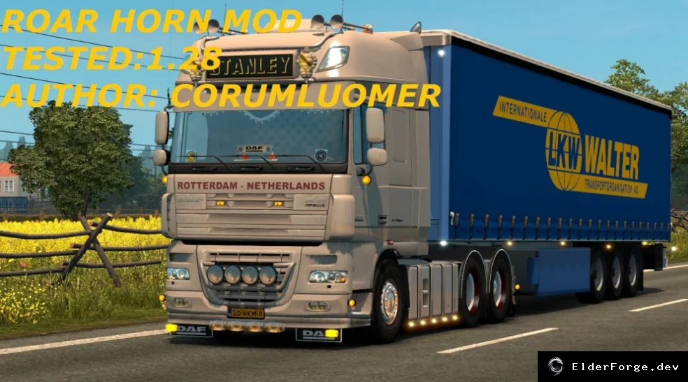 Обложка мода: Roar Horn (Havali Korna) – громкий сигнал для Euro Truck Simulator 2