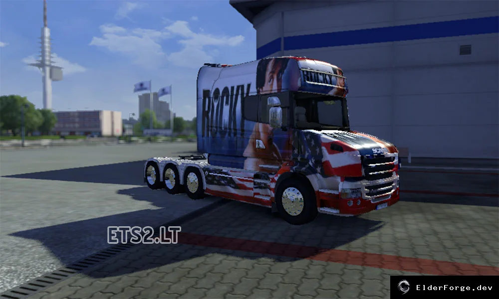 Обложка мода: Rocky USA скин для Scania T в Euro Truck Simulator 2