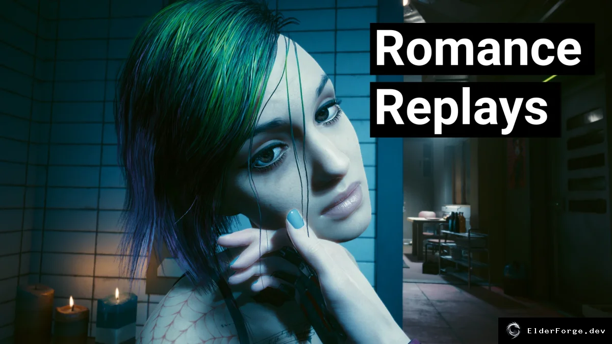 Обложка мода: Romance Replays – переигрывание романтических сцен в Cyberpunk 2077