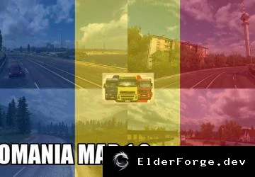 Обложка мода: ROMANIA Map v1.2 для Euro Truck Simulator 2 – полная карта Румынии