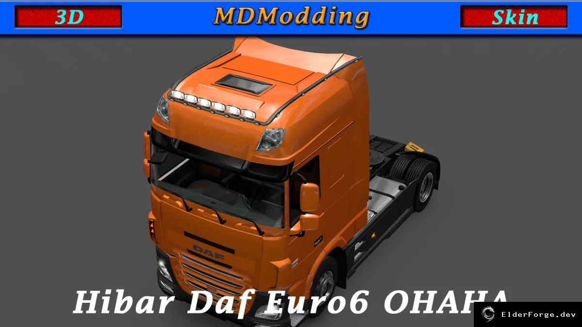 Обложка мода: Roofgrill для DAF Euro6 в Euro Truck Simulator 2 – новый дизайн кузова